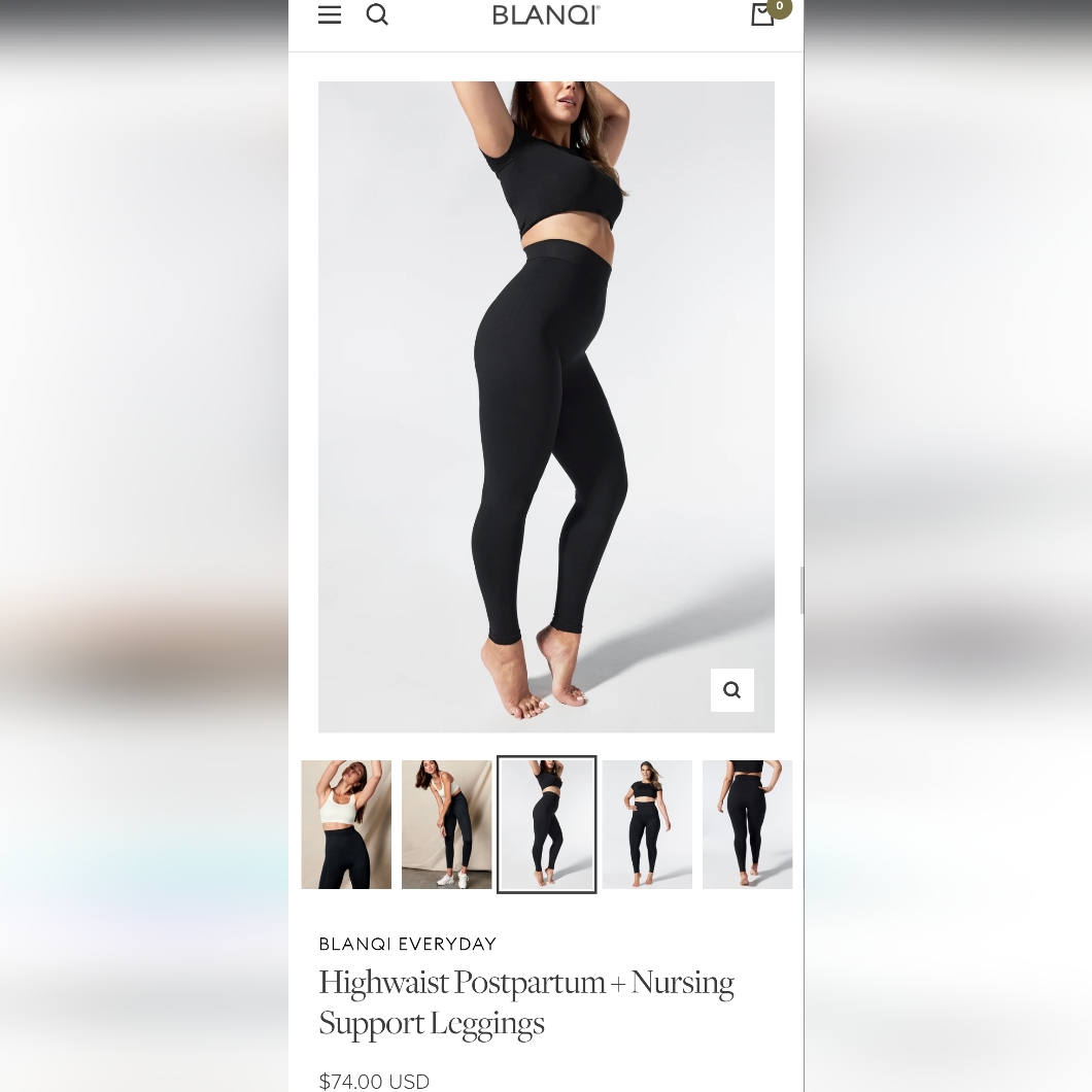 Blanqi Everyday Postpartum And Nursing Leggings